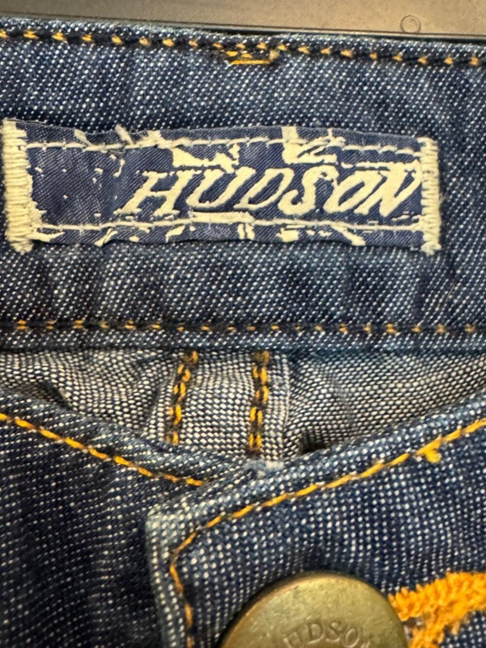 Hudson Womens Wide-Leg Blue Denim Jeans 100% Cotton Size 27 Made In USA - Picture 4 of 8
